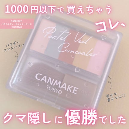 パステルヴェールコンシーラー/キャンメイク/パレットコンシーラーを使ったクチコミ(1枚目)