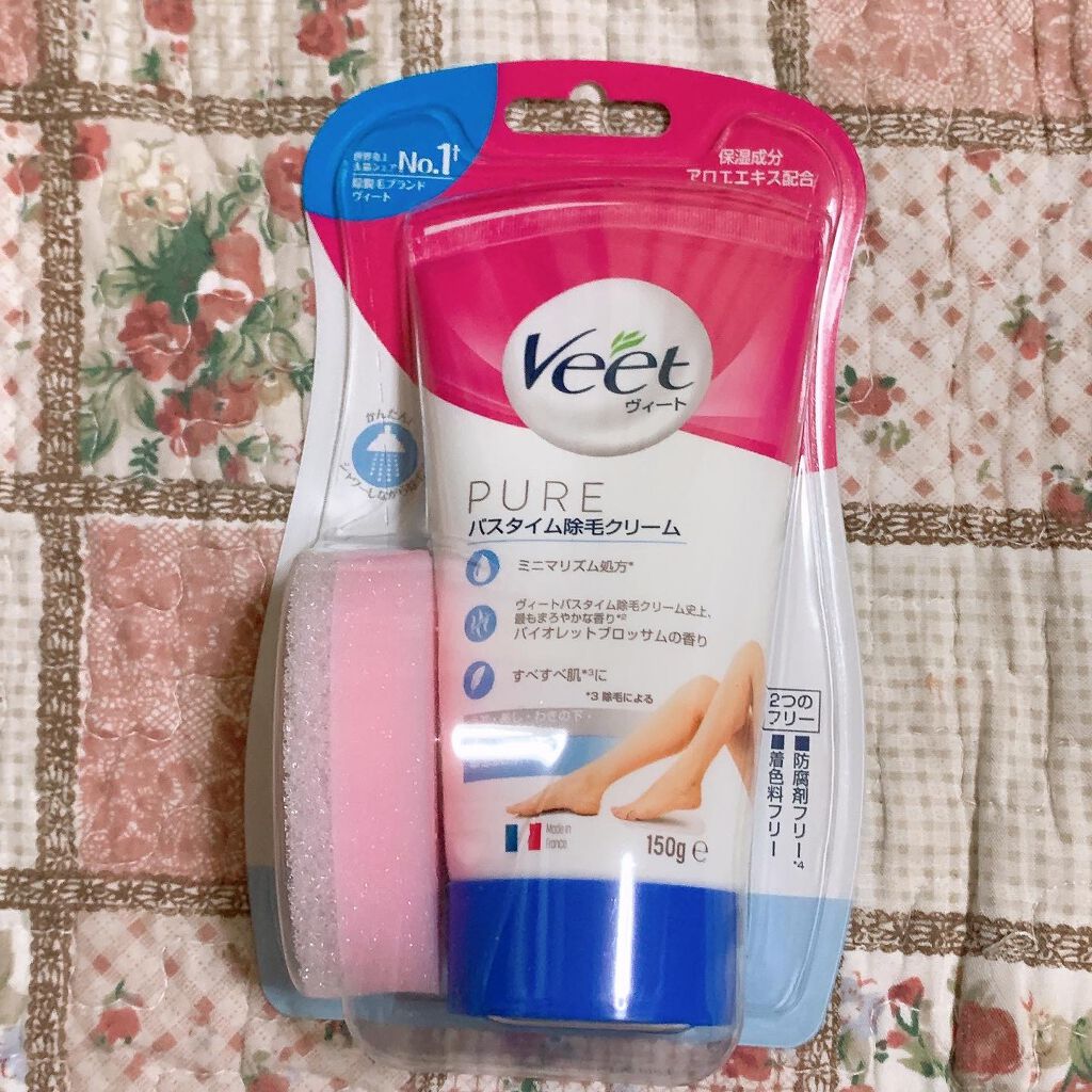 ヴィート ピュアバスタイム除毛クリーム 敏感肌用/Veet/除毛クリームを使ったクチコミ(1枚目)