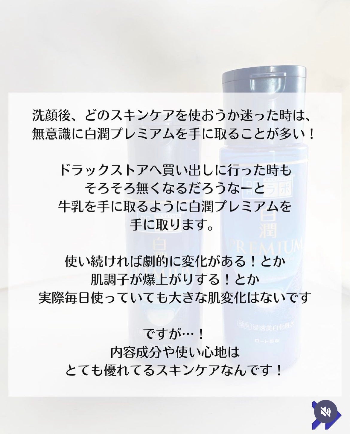 白潤プレミアム薬用浸透美白化粧水/肌ラボ/化粧水を使ったクチコミ(3枚目)