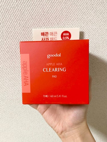 goodal アップル AHA クリアリング パッドのクチコミ「goodal　アップル AHA クリアリング パッドです


goodalといえばイエローのビ.....」（1枚目）