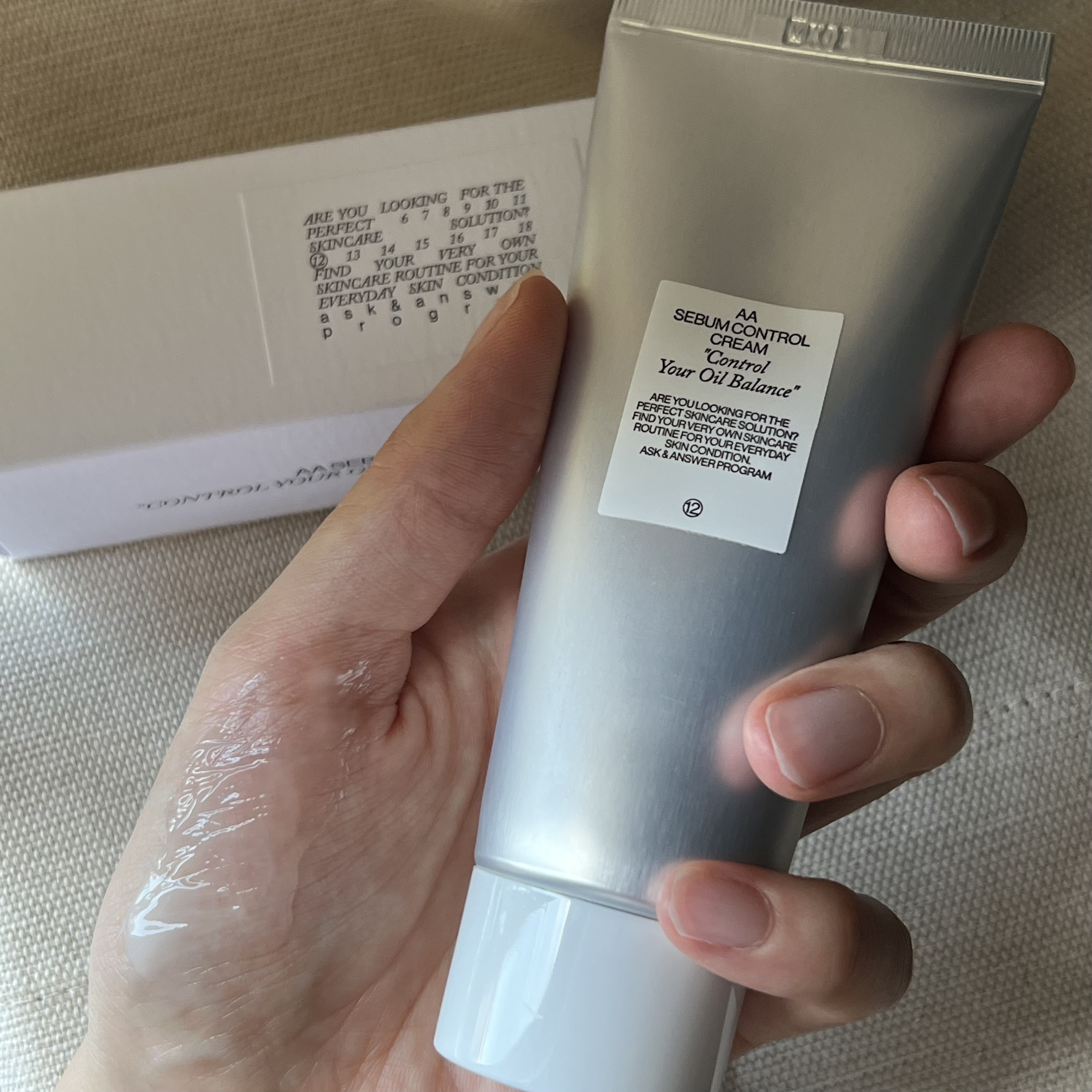 AA SEBUM CONTROL CERAM /Shangpree/フェイスクリームを使ったクチコミ（3枚目）