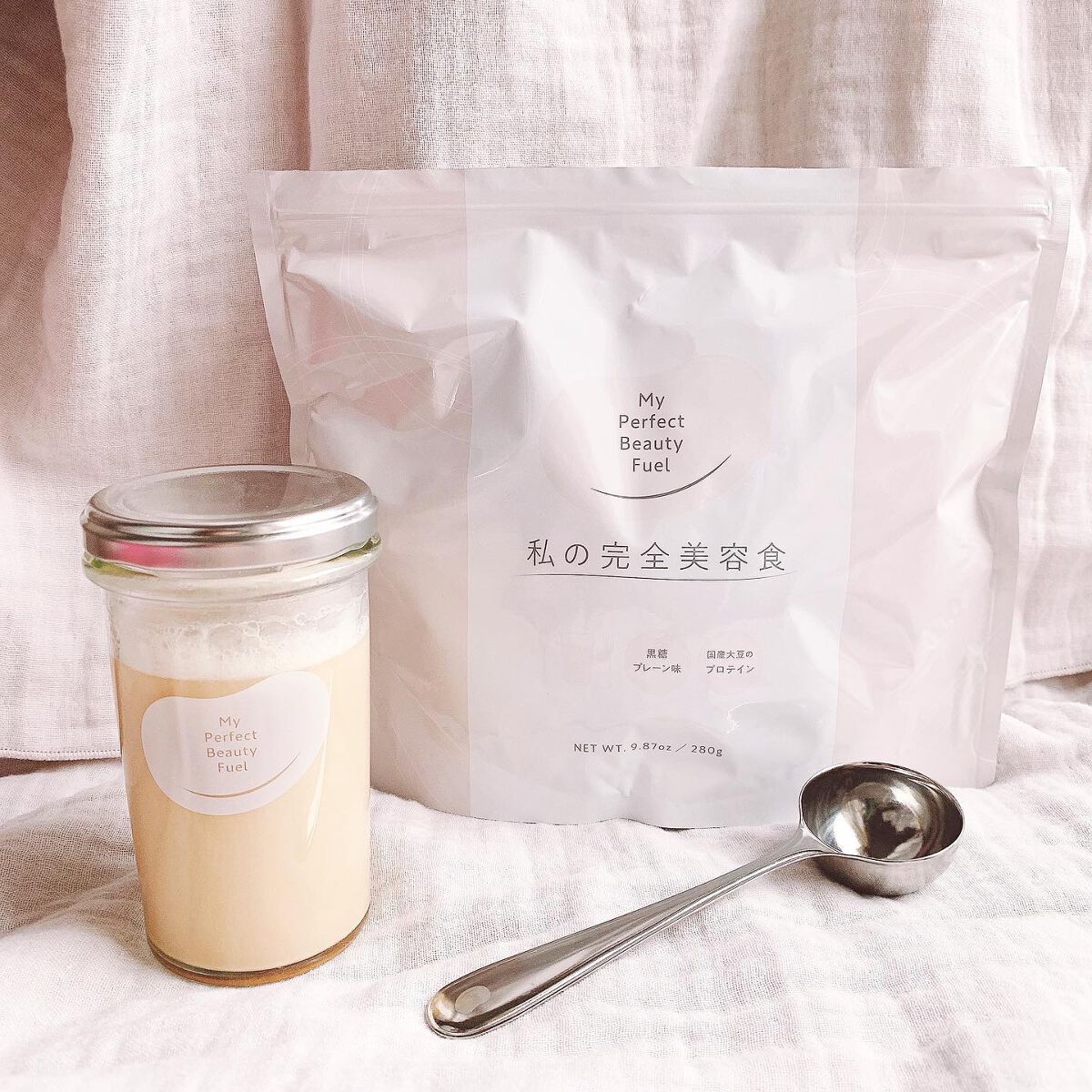 私の完全美容食 黒糖プレーン味 /私の完全美容食/ソイプロテインを使ったクチコミ（1枚目）