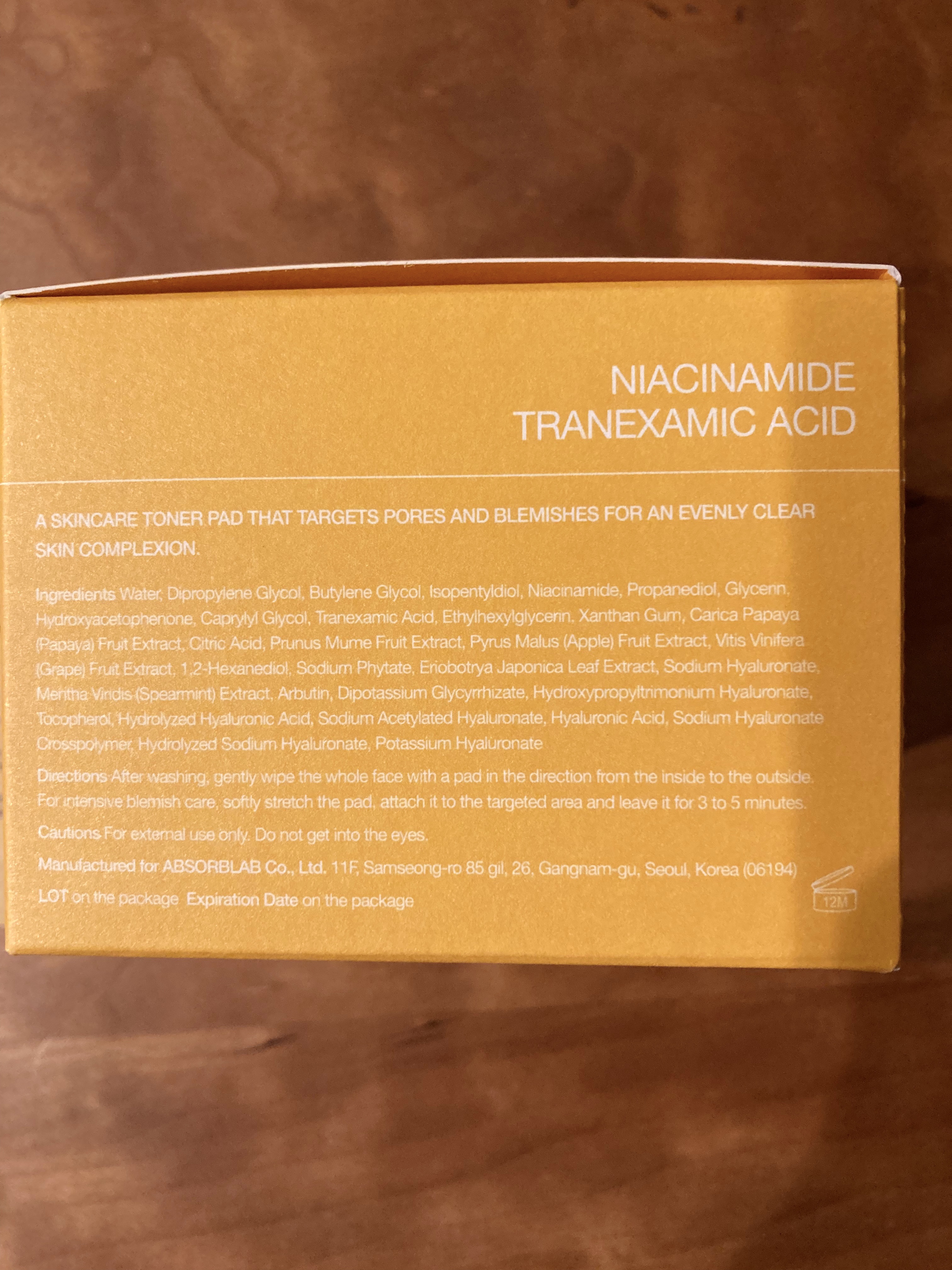 ポアブライトニング シミケア パッド/celimax/トナーパッドを使ったクチコミ（2枚目）