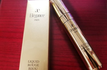 Elegance リクイッドルージュビジュー　カラー06

8月18日発売

本日入荷したという事で！楽しみにしていたルージュビジュー

外観も高級感があって素敵です♪

使用感と発色ですが、質感はグロ