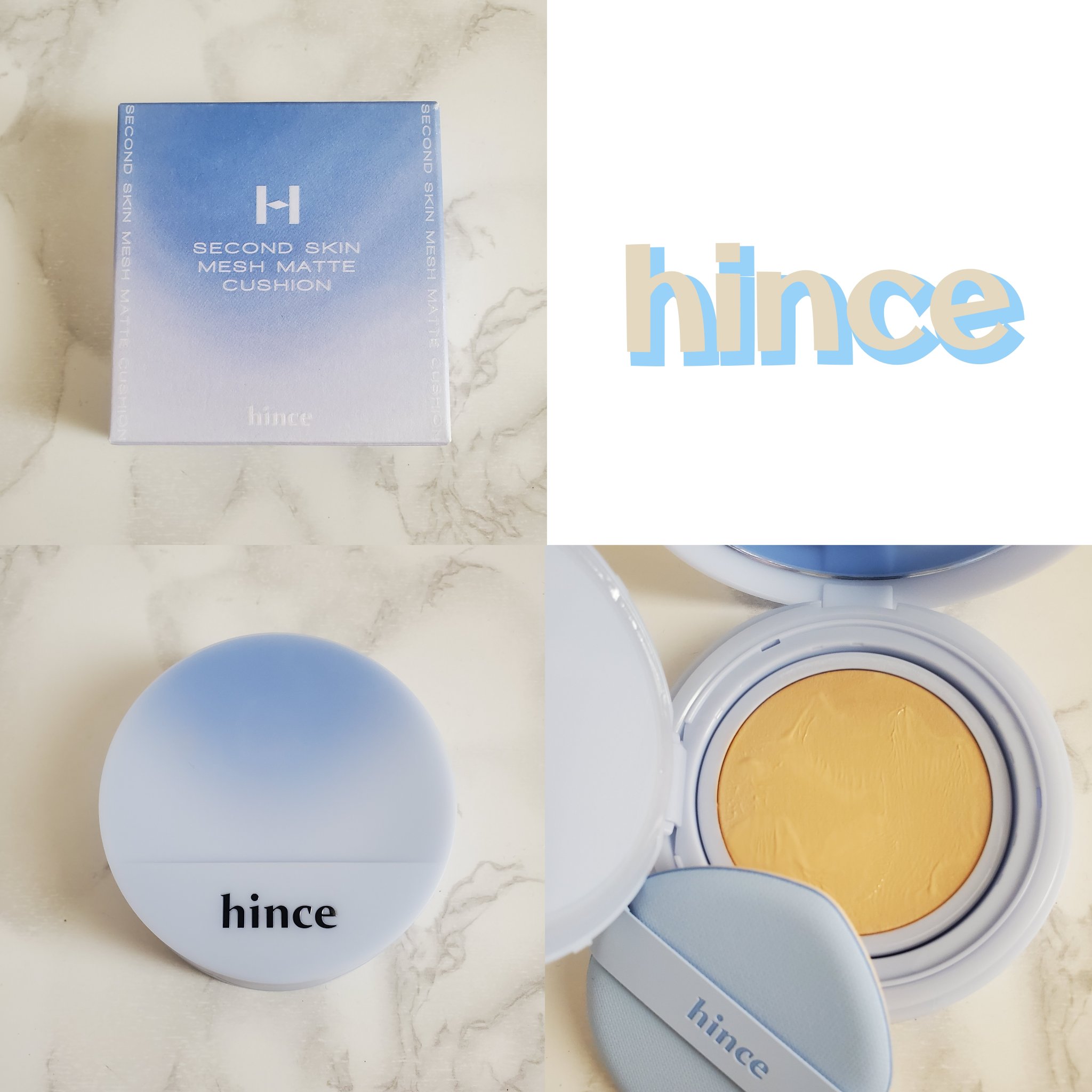 セカンドスキンメッシュマットクッション 23 サンド（24 BLUE DIVE）/hince/クッションファンデーションを使ったクチコミ（1枚目）