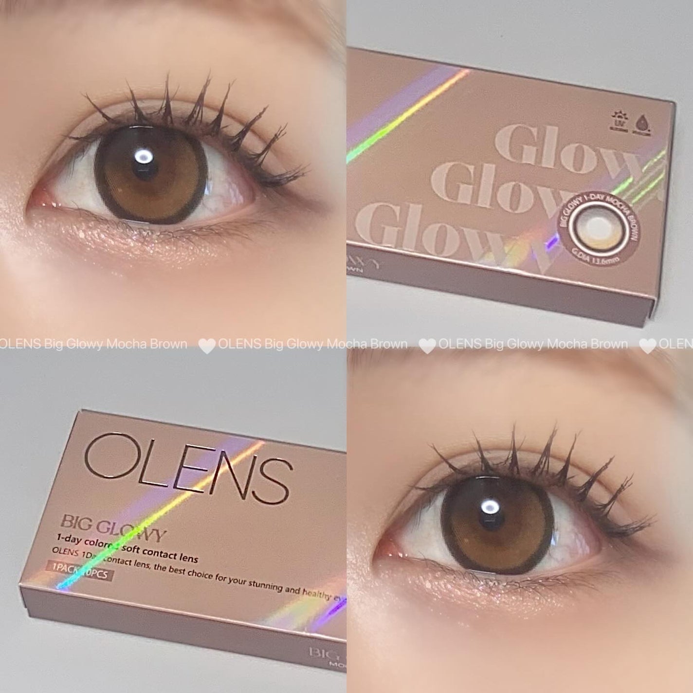 Glowy 1day/OLENS/ワンデー(1DAY)カラコンを使ったクチコミ(4枚目)