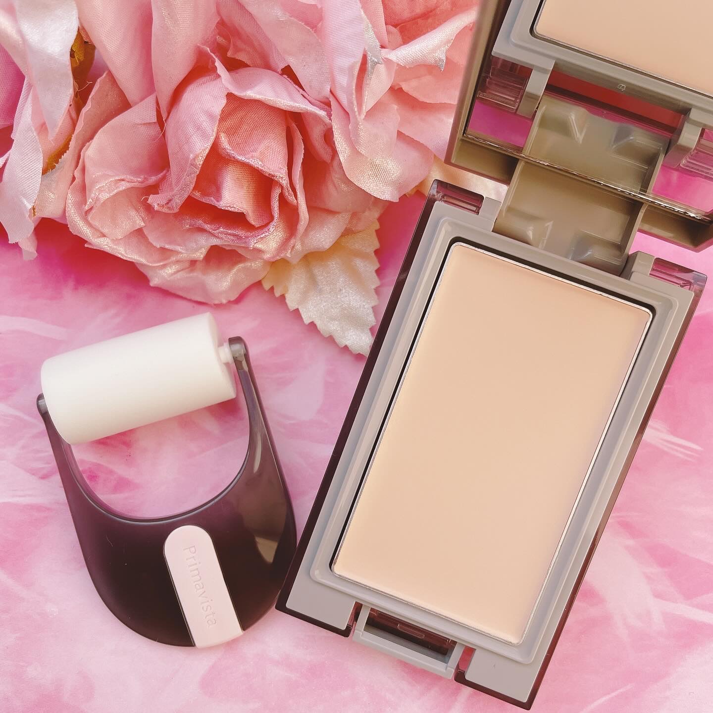 プリマヴィスタ デイトリートメントバーム 〈ローラータイプ〉 ピンクオークル03(レフィル)/プリマヴィスタ/その他ファンデーションを使ったクチコミ（2枚目）