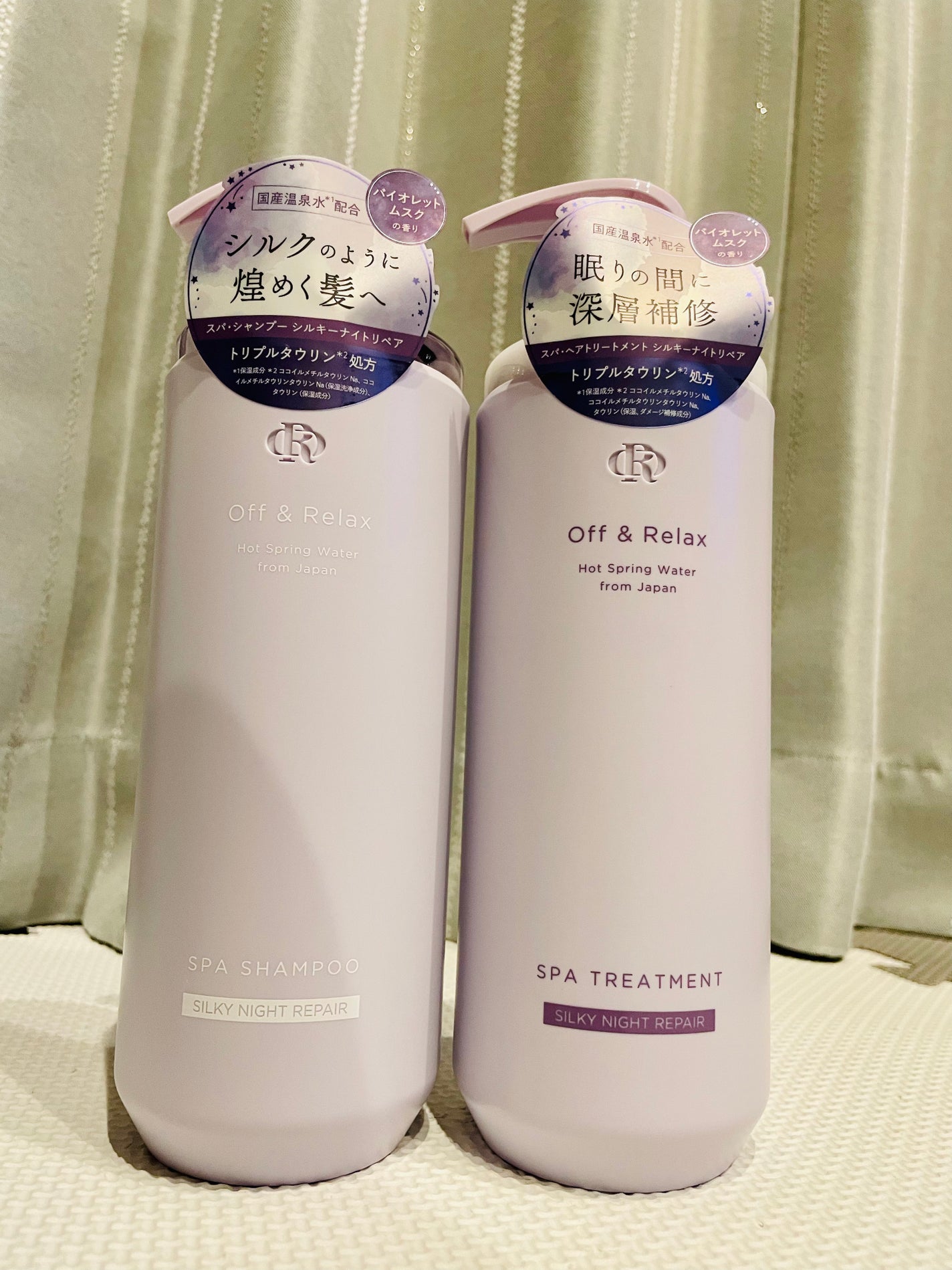 OR スパ・シャンプー/ヘアトリートメント シルキーナイトリペア/Off&Relax/市販シャンプーを使ったクチコミ(1枚目)