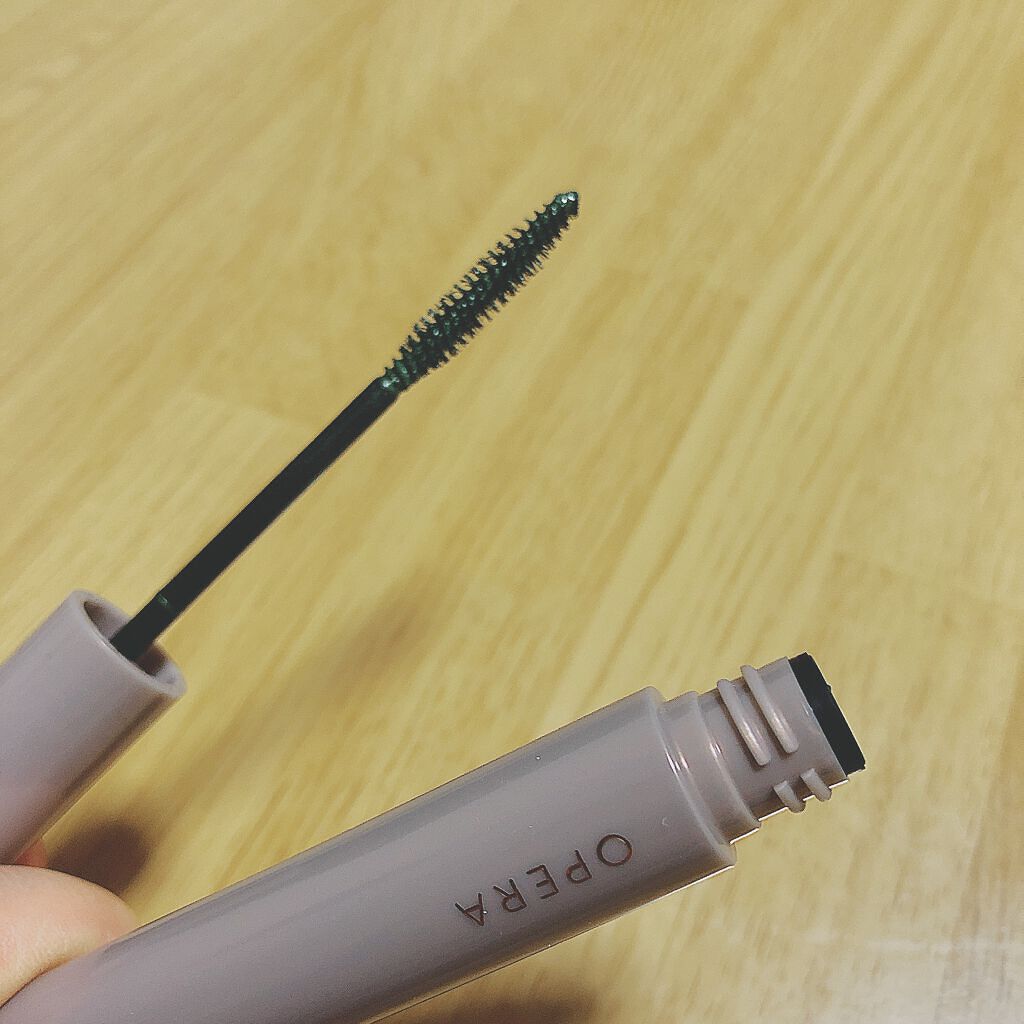 オペラ カラーリングマスカラ 07 シェイドグリーン（限定色）/OPERA/マスカラを使ったクチコミ（2枚目）