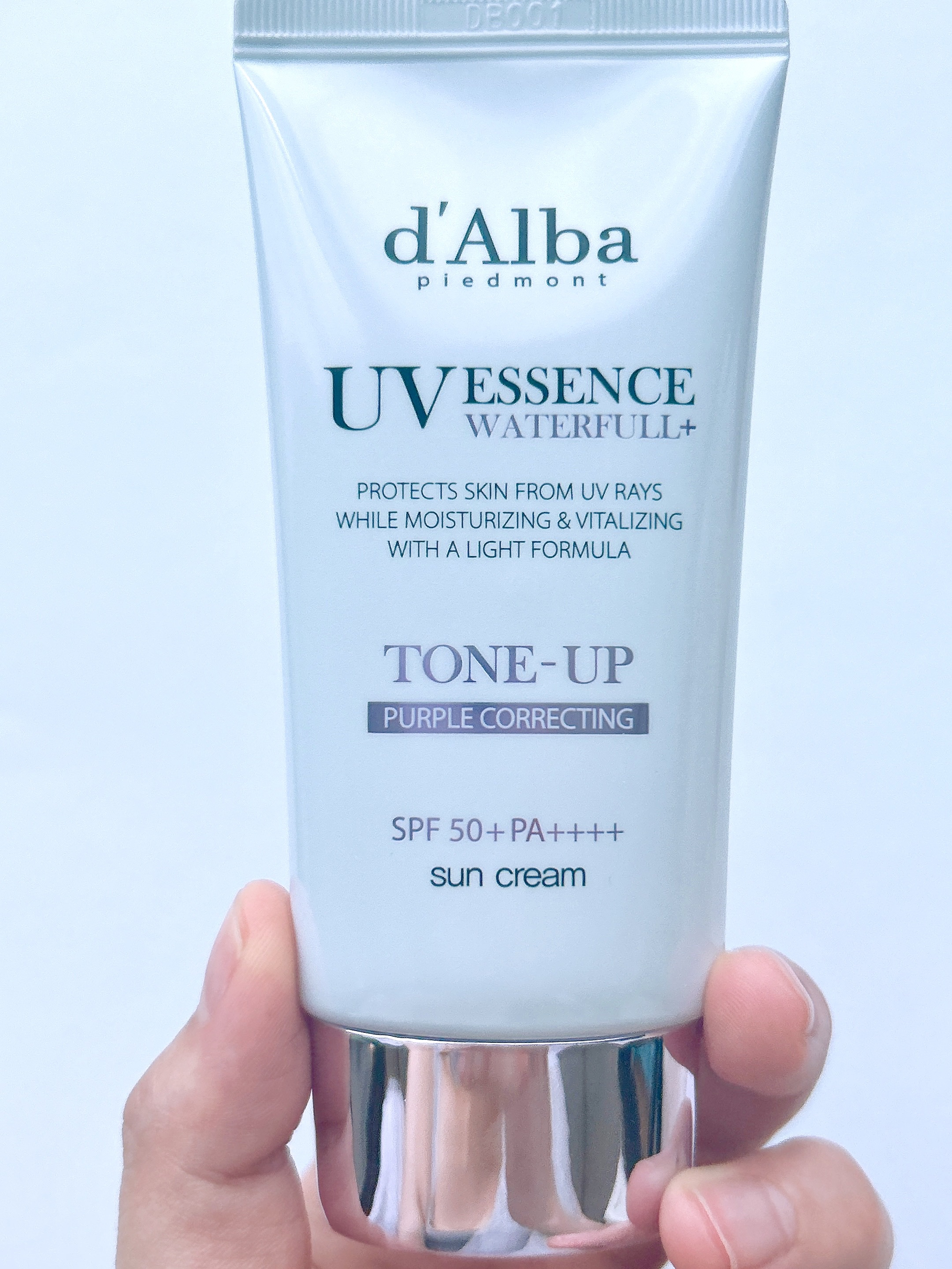 ダルバ ウォータフル トーンアップ サンクリーム(パープル)/ダルバ/日焼け止めクリームを使ったクチコミ（2枚目）