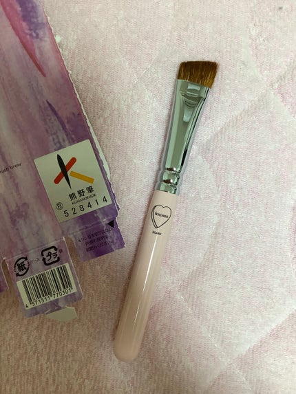 フーミー アイブロウブラシ 熊野筆/WHOMEE/メイクブラシを使ったクチコミ(1枚目)