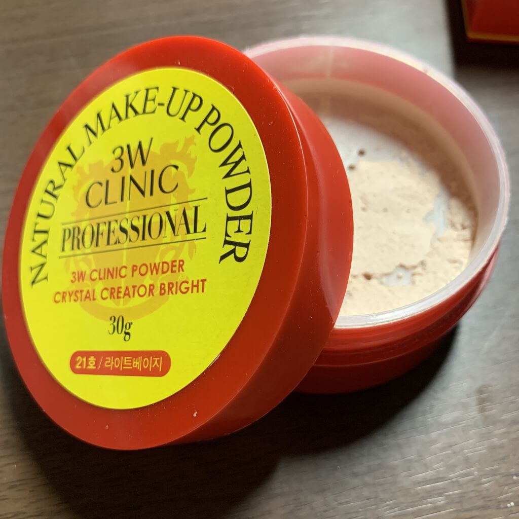 ナチュラルメイクアップパウダー/3W CLINIC(韓国)/ルースパウダーを使ったクチコミ（1枚目）