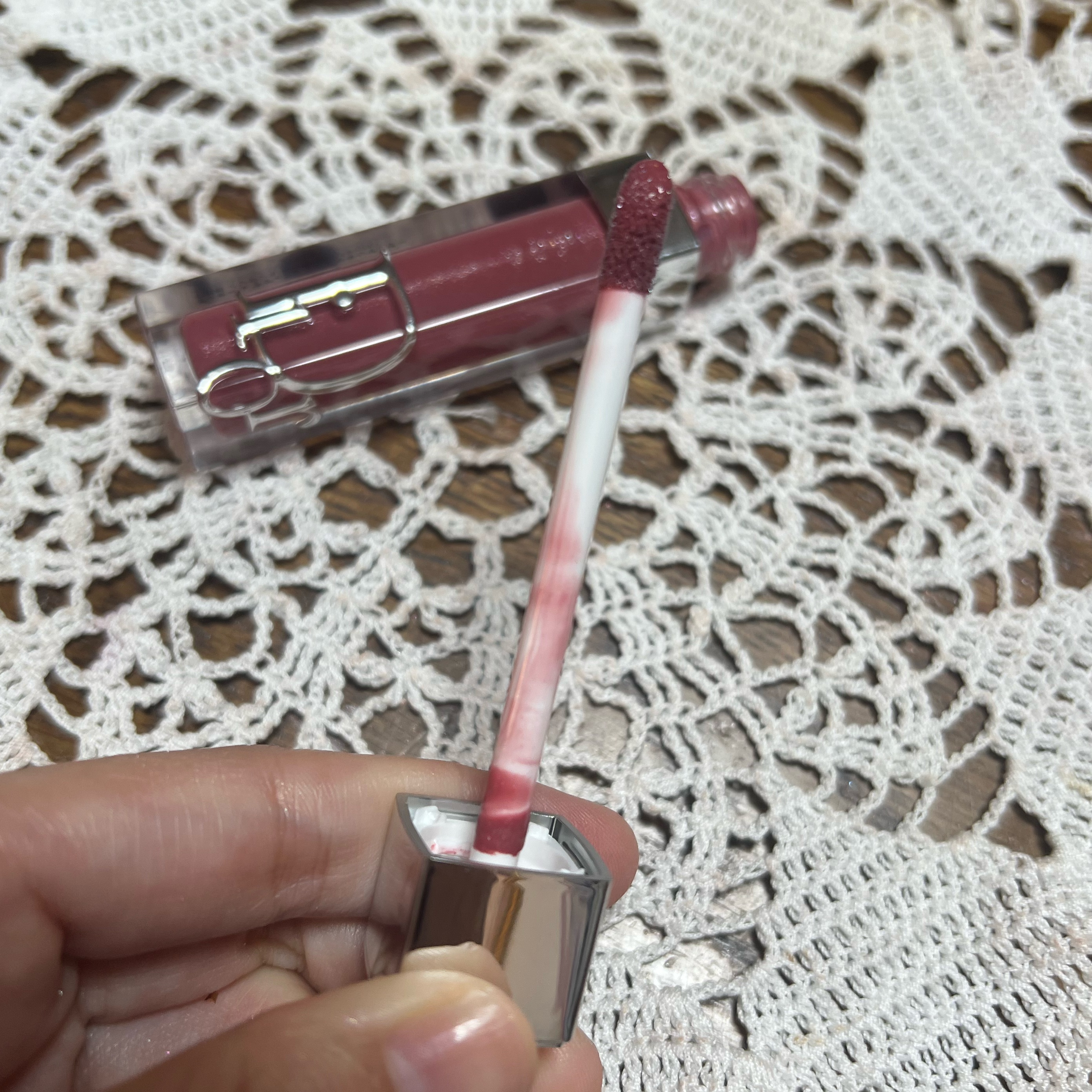 ディオール アディクト リップ マキシマイザー 026インテンス モーヴ/Dior/リップグロスを使ったクチコミ（3枚目）