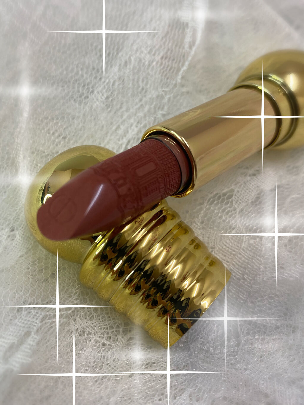 ルージュ ディオリフィック 〈アトリエ オブ ドリームズ〉 074 ローズ ディヴェール サテン（生産終了）/Dior/口紅を使ったクチコミ（1枚目）