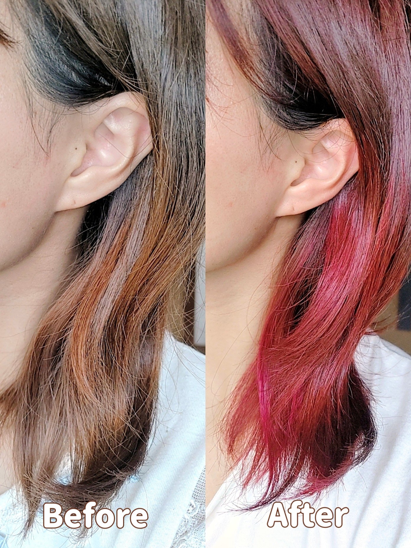 メイクアップカラー ワイルドレッド/ビューティーン/ヘアカラーを使ったクチコミ（3枚目）