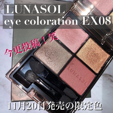 アイカラーレーション EX08 Vintage Rose（限定発売）/LUNASOL/アイシャドウパレットを使ったクチコミ（1枚目）