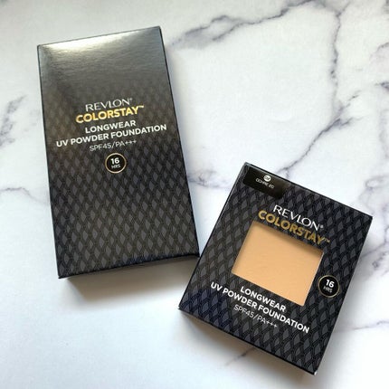 カラーステイ ロングウェア UV パウダー ファンデーション/REVLON/パウダーファンデーションを使ったクチコミ(2枚目)