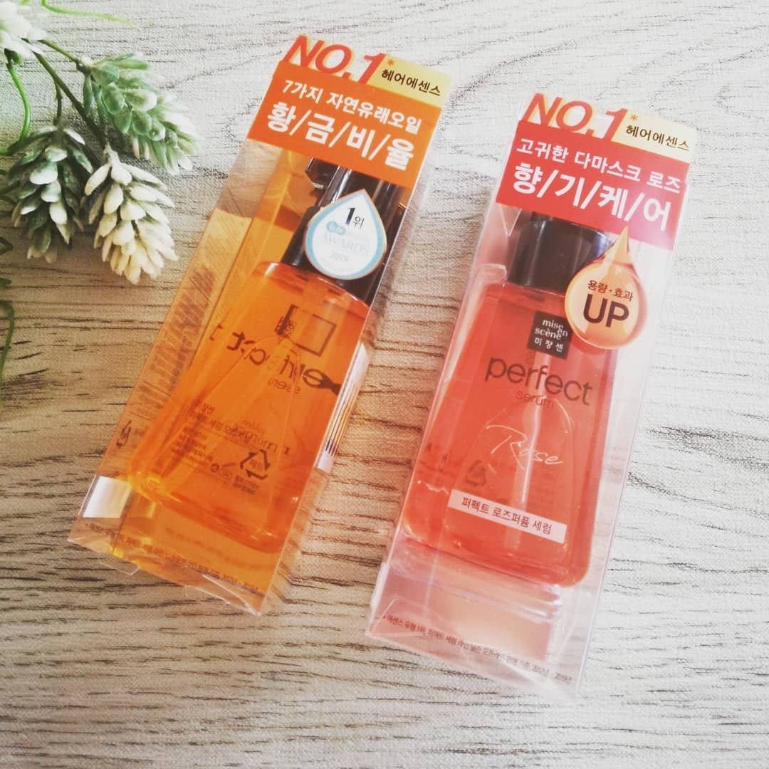 パーフェクト セラム ローズエディション/miseenscene/ヘアオイルを使ったクチコミ(1枚目)