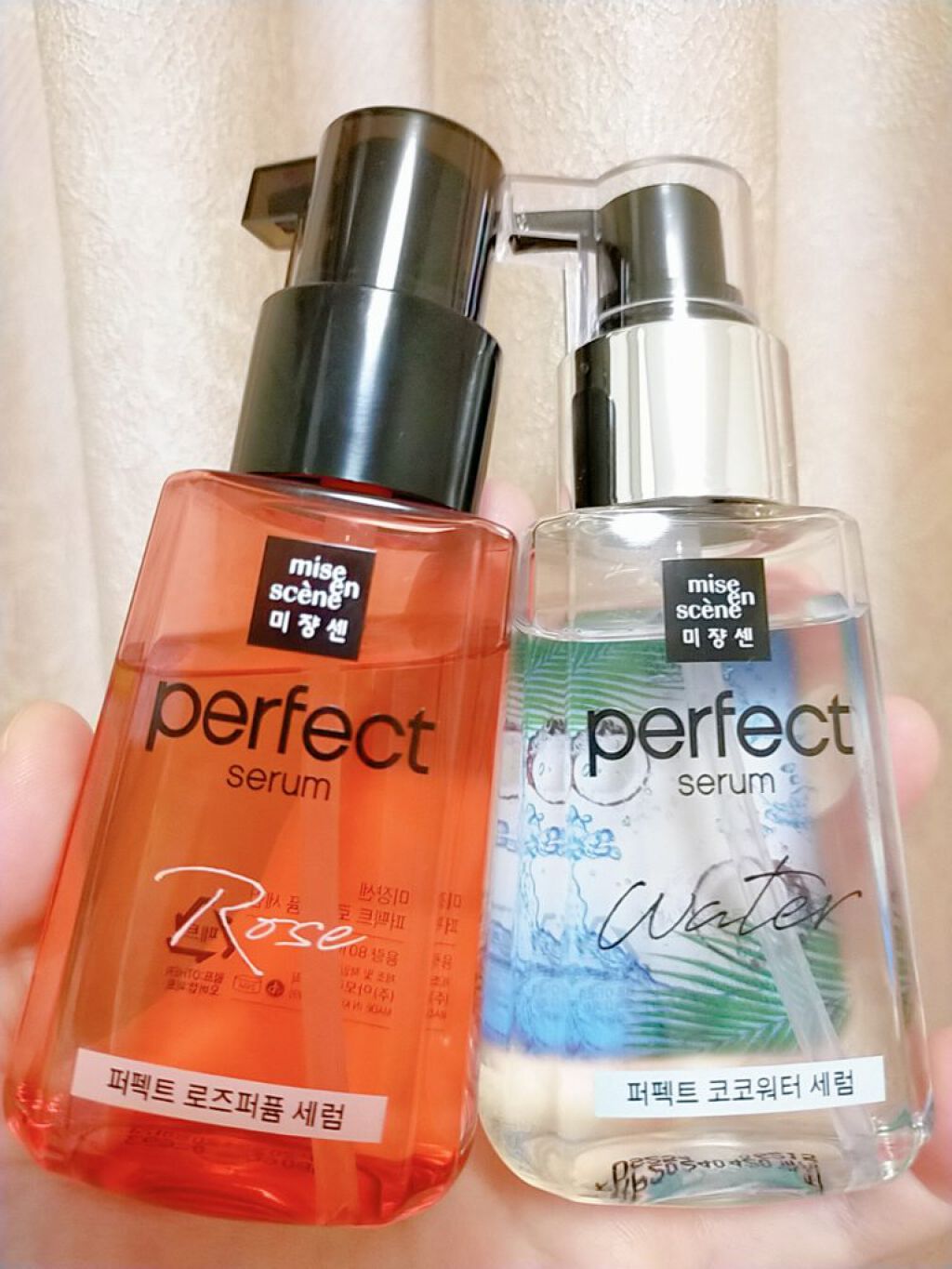 パーフェクト セラム ローズエディション/miseenscene/ヘアオイルを使ったクチコミ（1枚目）