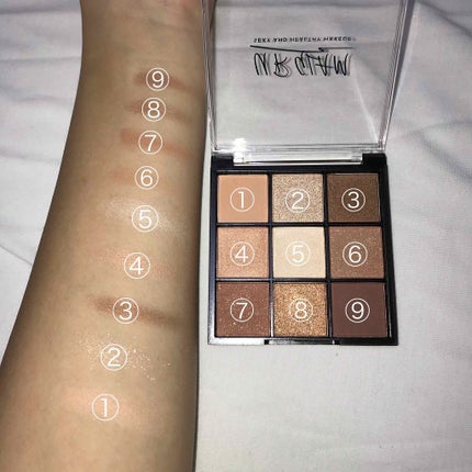 UR GLAM BLOOMING EYE COLOR PALETTE/U R GLAM/アイシャドウパレットを使ったクチコミ(4枚目)