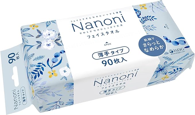 Nanoni フェイスタオル 薄手タイプ / ISDG 医食同源ドットコム
