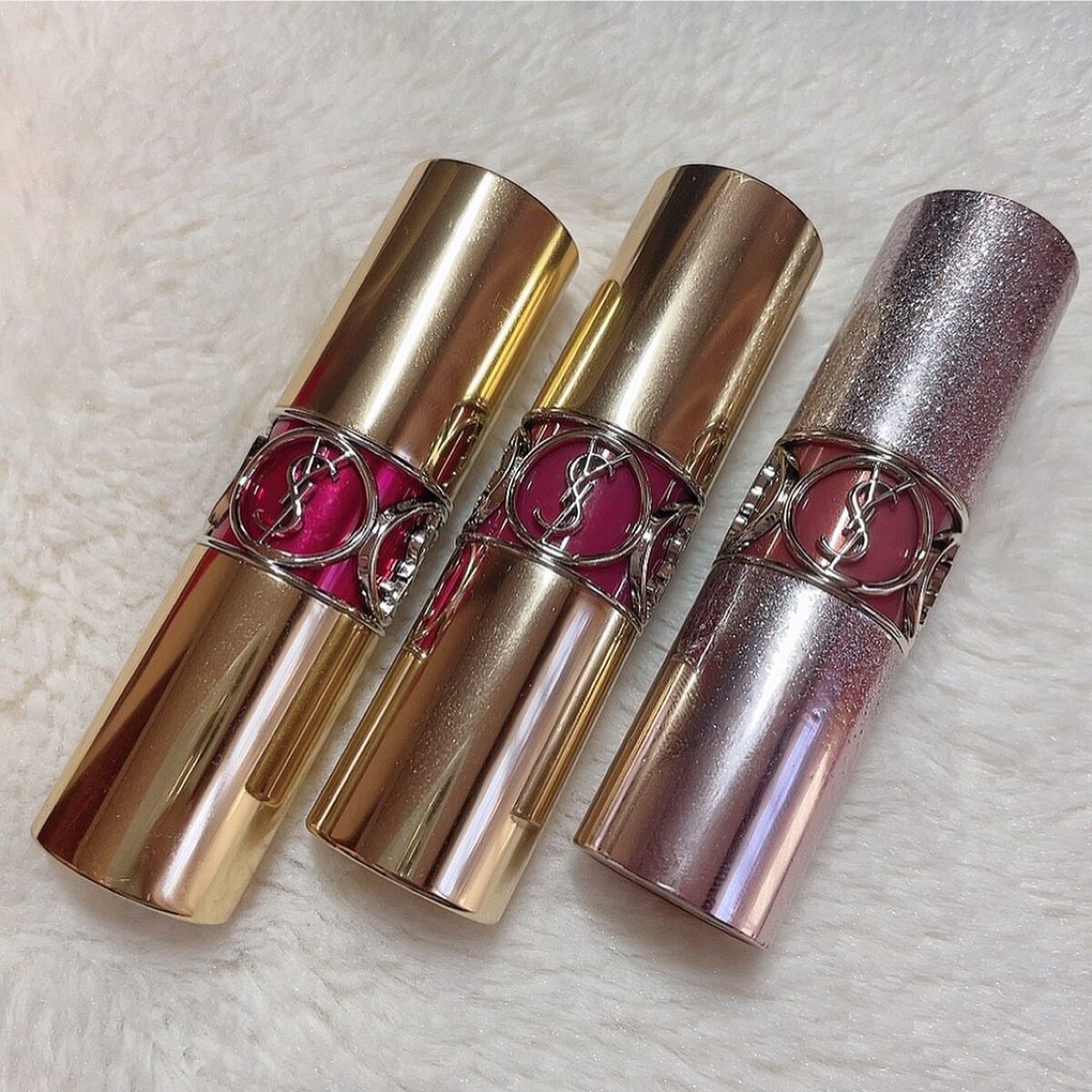 ルージュ ヴォリュプテ シャイン/YVES SAINT LAURENT BEAUTE/口紅を使ったクチコミ(2枚目)