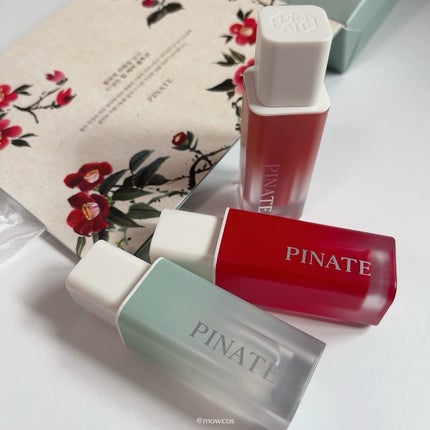 ナチュラルブルームリップオイルセラム 3色セット/PINATE/リップグロスを使ったクチコミ(1枚目)