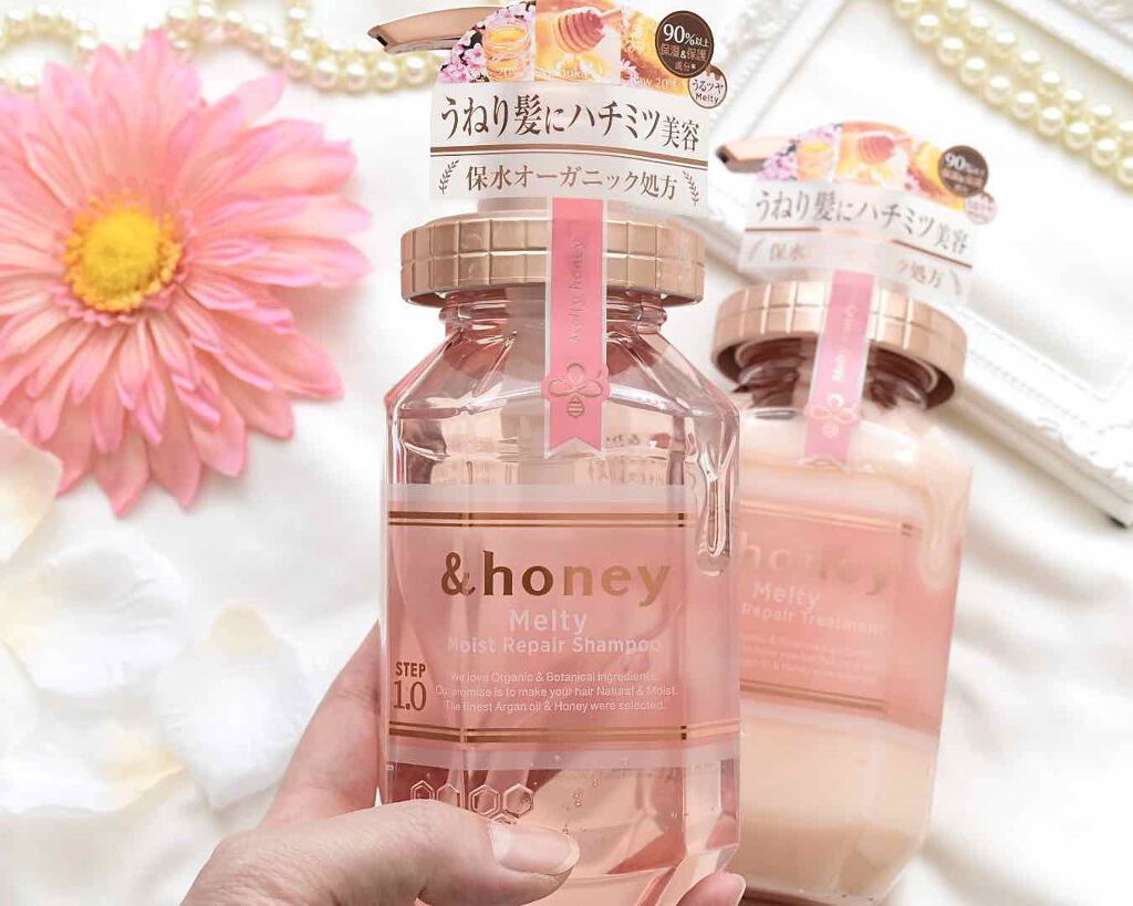 &honey Melty モイストリペア シャンプー1.0／モイストリペア ヘアトリートメント2.0/&honey/市販シャンプーを使ったクチコミ（2枚目）
