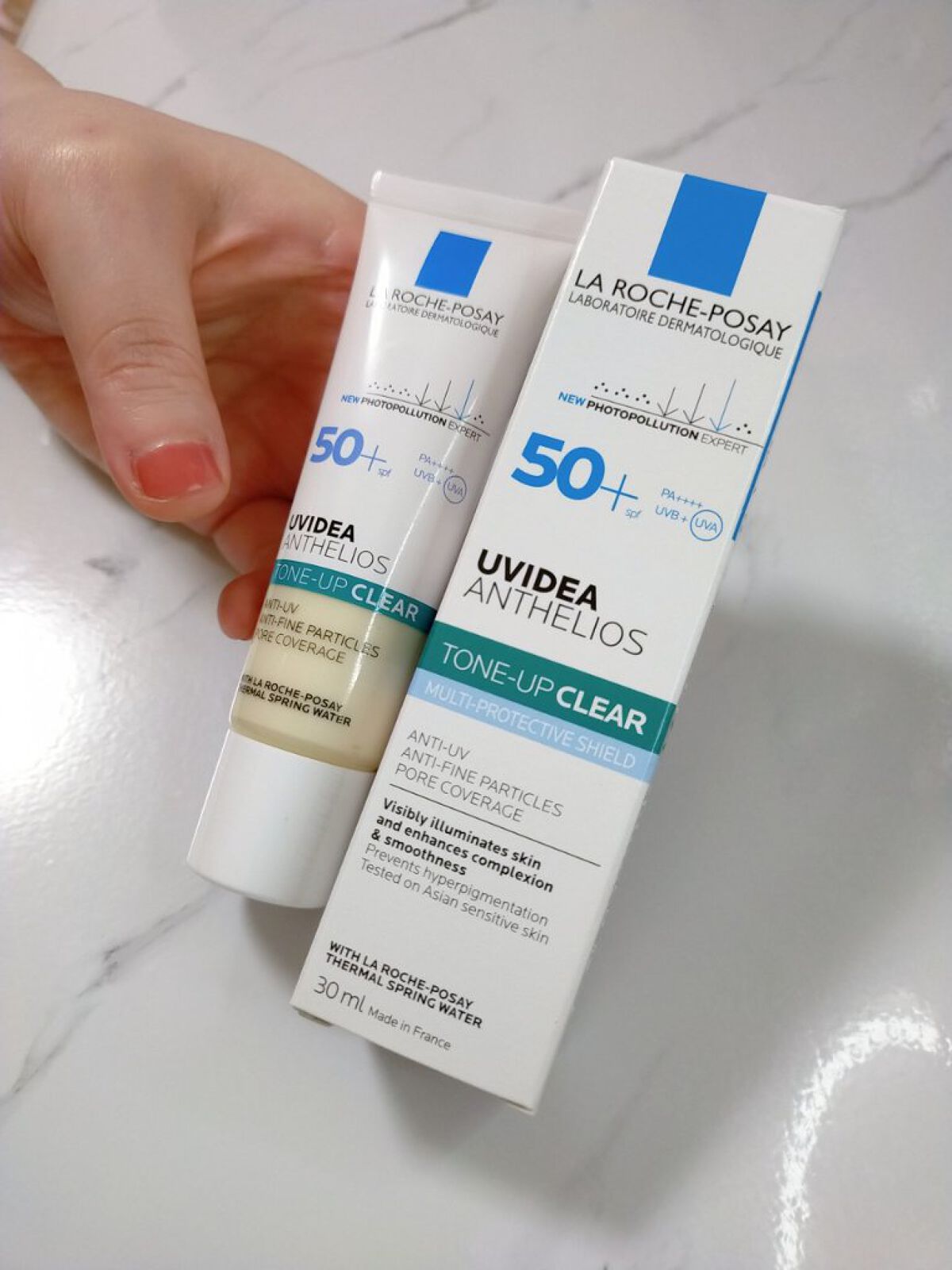 UVイデア XL プロテクショントーンアップ クリア/ラ ロッシュ ポゼ/化粧下地を使ったクチコミ（2枚目）