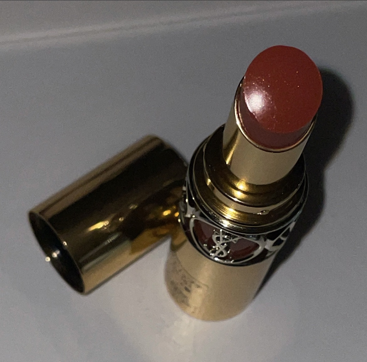 ルージュ ヴォリュプテ シャイン No.151 オレンジ カラコ/YVES SAINT LAURENT BEAUTE/口紅を使ったクチコミ（1枚目）