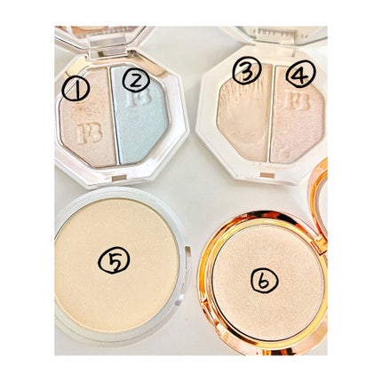 KILLAWATT FREESTYLE HIGHLIGHTER DUO/FENTY BEAUTY BY RIHANNA/パウダーハイライトを使ったクチコミ(2枚目)