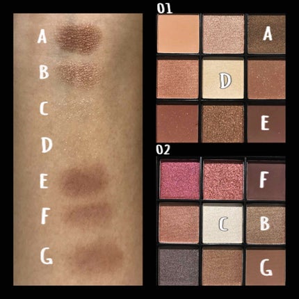 UR GLAM BLOOMING EYE COLOR PALETTE/U R GLAM/アイシャドウパレットを使ったクチコミ(4枚目)