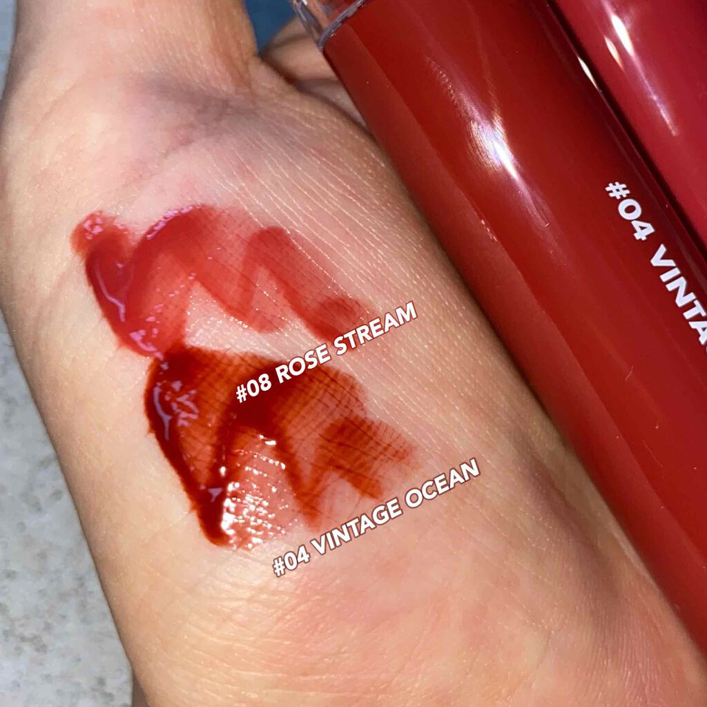 グラスティングウォーターティント/rom&nd/リップティントを使ったクチコミ(2枚目)