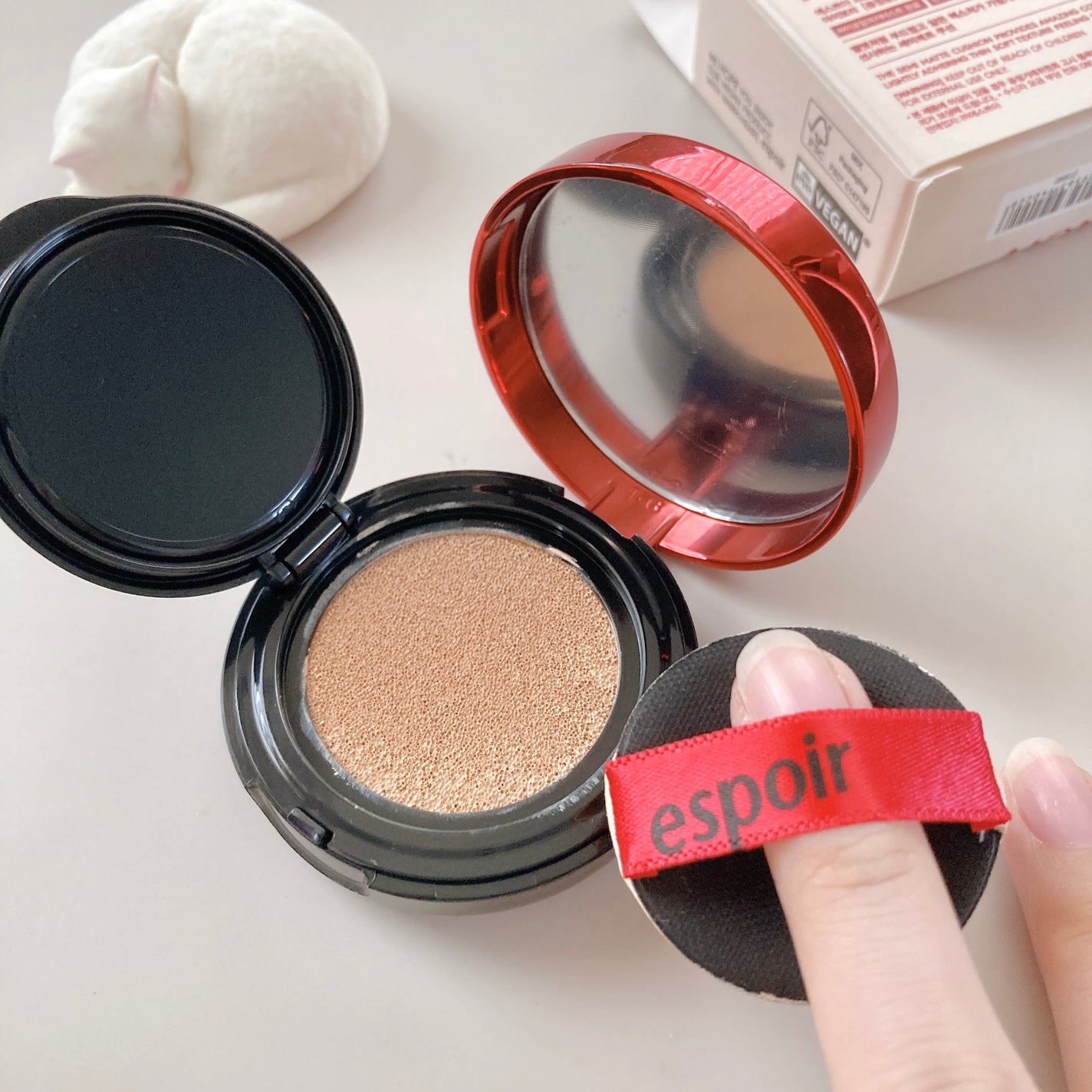 プロテーラービーベルベットカバークッション/espoir/クッションファンデーションを使ったクチコミ(3枚目)