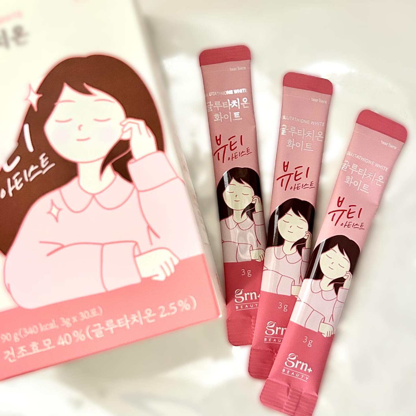 grn+ グルタチオンホワイトのクチコミ「.
♡GRN＋ グルタチオンホワイト♡
@grnjapan__official 

イベントに.....」（1枚目）