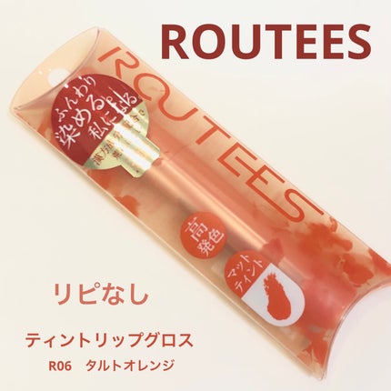 ティントリップグロス R06 タルトオレンジ/ROUTEES/リップグロスの画像