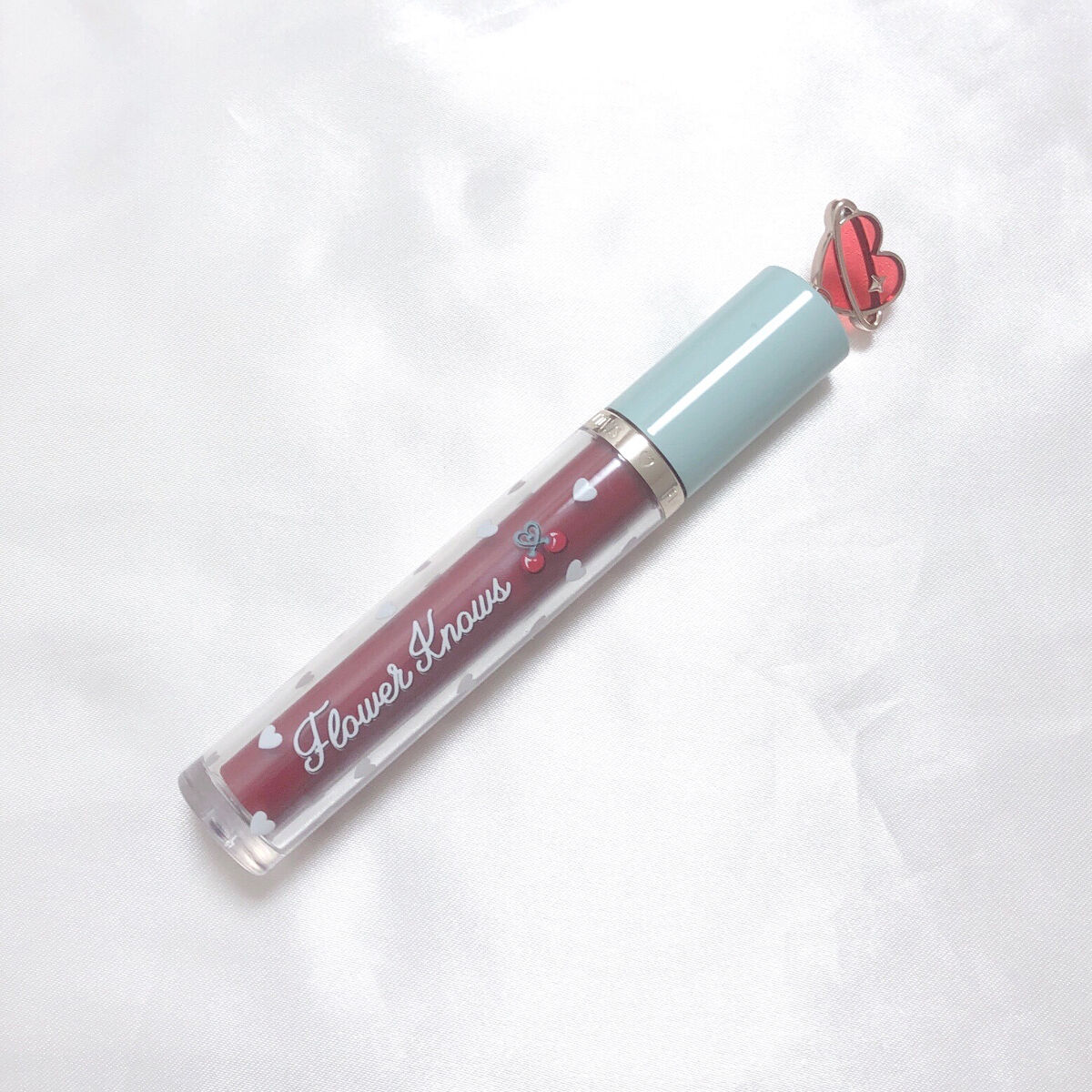 グリスニングウォータリングティント G08 ストロベリーハードキャンディー/FlowerKnows/リップティントを使ったクチコミ（3枚目）