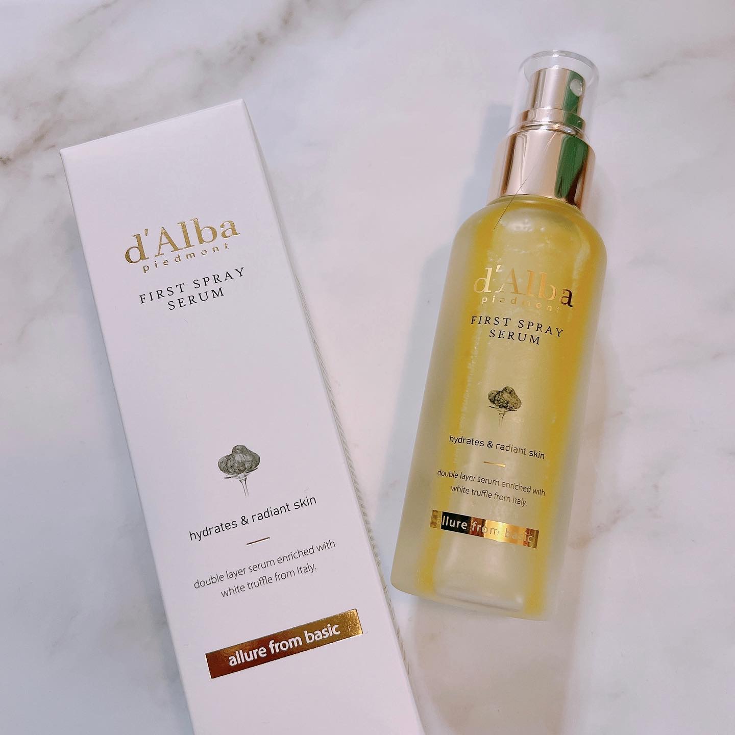 ダルバ ホワイトトリュフファーストスプレーセラム/ダルバ/ミスト状化粧水を使ったクチコミ（2枚目）