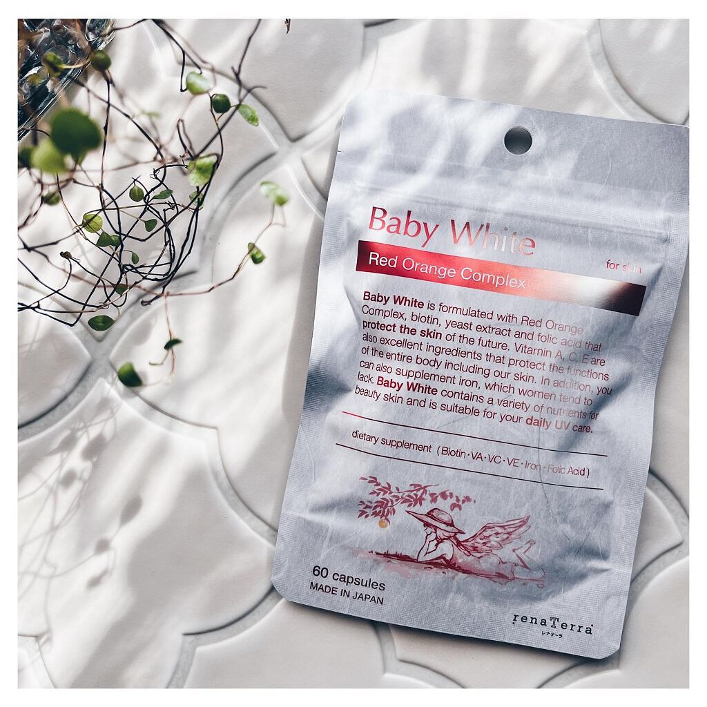 Baby White 60粒/renaTerra/美容サプリメントを使ったクチコミ（3枚目）