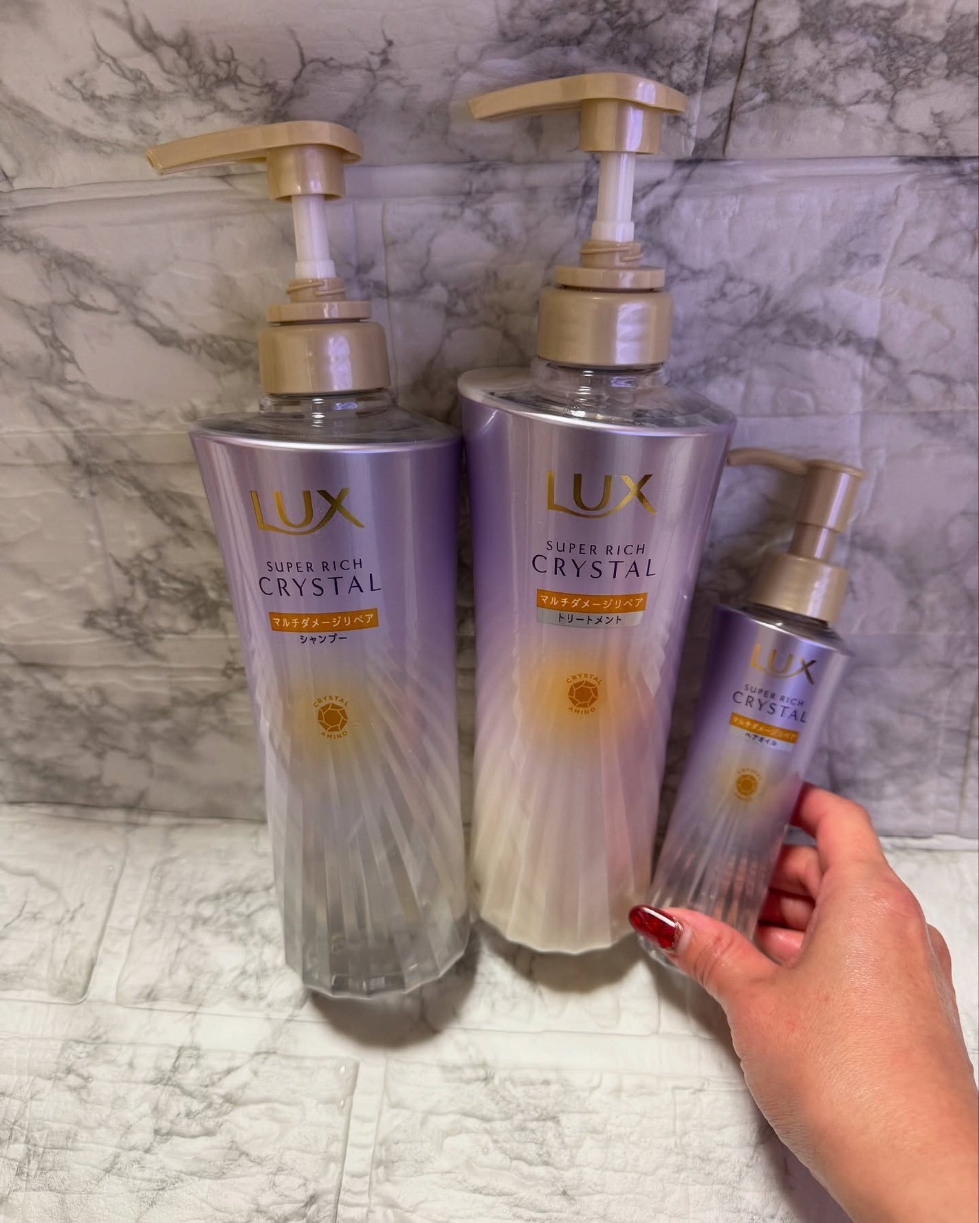 スーパーリッチクリスタル マルチダメージリペア シャンプー/トリートメント/LUX/市販シャンプーを使ったクチコミ(1枚目)