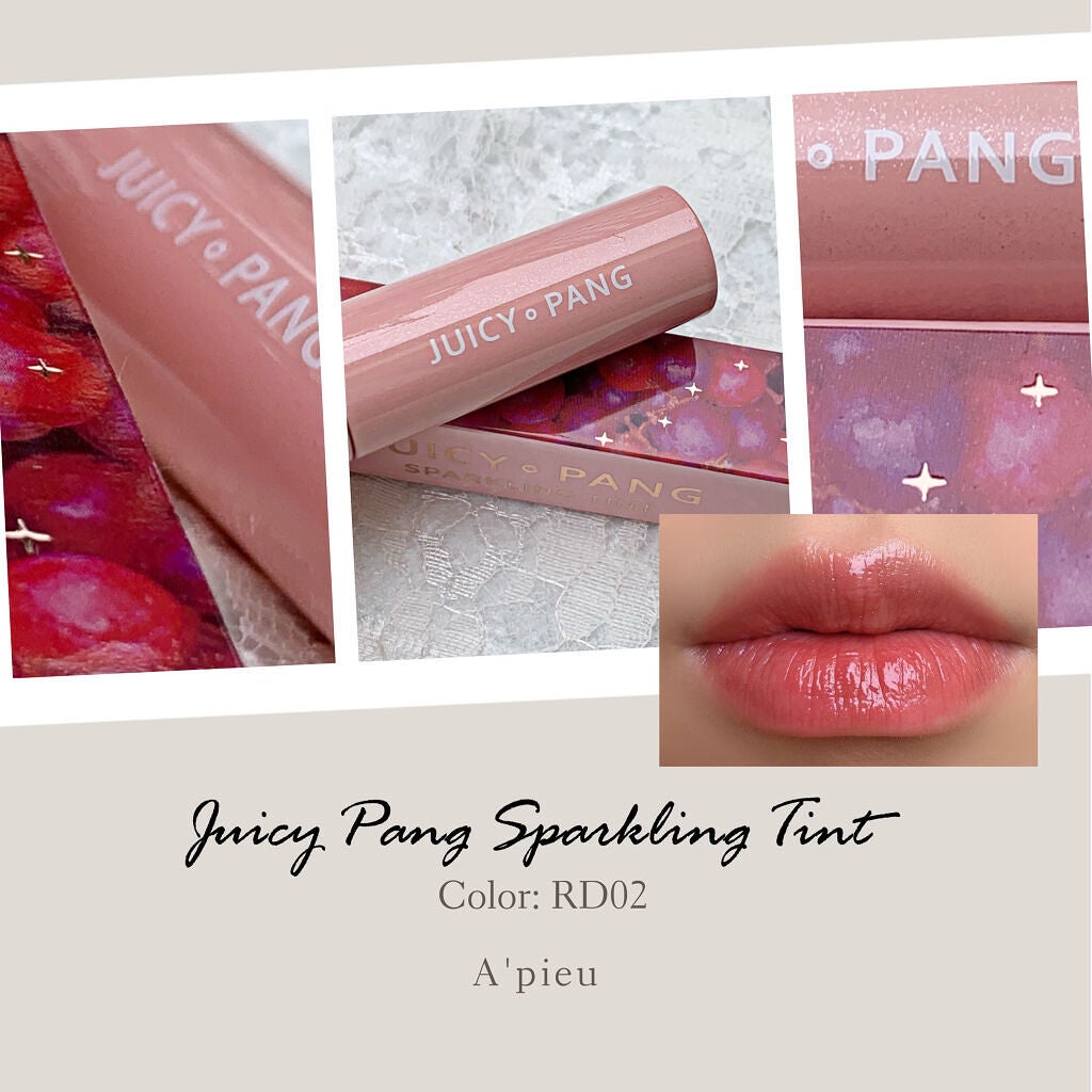 アピュー ジューシーパン スパークリングティント/A’pieu/口紅を使ったクチコミ(1枚目)