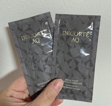 DECORTÉ AQ リペア ボリューム シャンプー /トリートメント コンディショナーのクチコミ「こんにちは❀(*´▽`*)❀


今日は前にもらっていたDECORTÉAQ

リペア ボリュー.....」（1枚目）