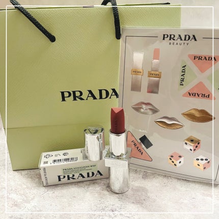 モノクローム ウェイトレス リップカラー(スムース ナイロン)/PRADA BEAUTY/口紅を使ったクチコミ(4枚目)
