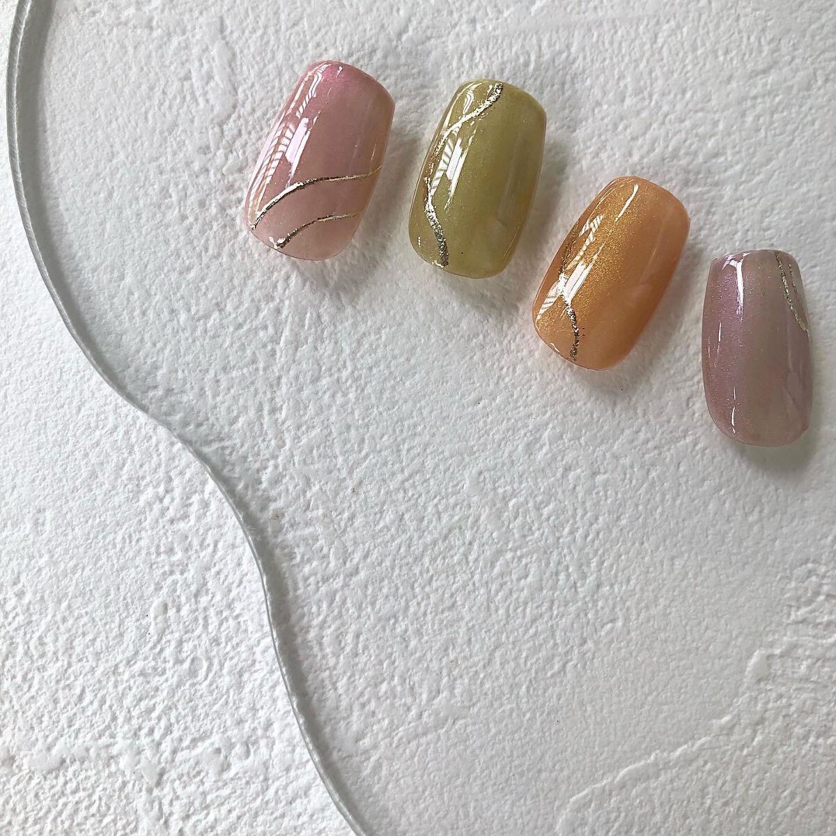 sato 🕊 self nail🫧🤍 on LIPS 「𝑀𝑌𝑆𝑇𝐼𝐶𝐺𝐸𝐿×𝑀𝑎𝑔𝑛𝑒𝑡✨先日発売されたMYSTICG..」(2枚目)