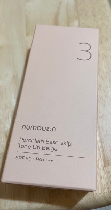 3番 ノーファンデ陶器肌トーンアップクリーム/numbuzin/化粧下地を使ったクチコミ(1枚目)