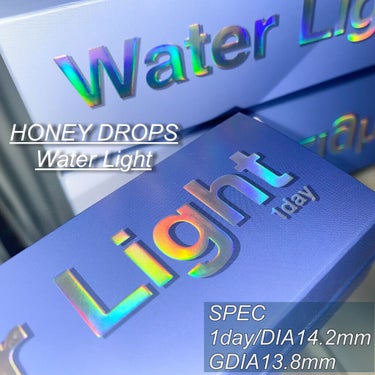 
ホテラバさんから
HONEY DROPSの新作 
Water Light をいただきました🥰💓

光が入りにくい屋内でも
つやつやうるうるに見える水光レンズ★̇̈⃛⃜

着色直径大きめだからデカ目効果