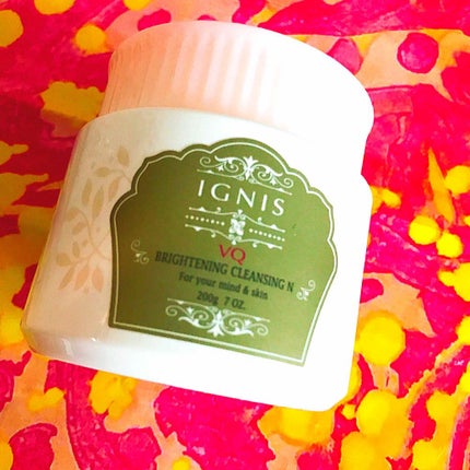 彩花😋💞✨のクチコミ「イグニス♡VQ
ブライトニング、クレンジング
200g  5000円
クリームをくるくるして化.....」(1枚目)