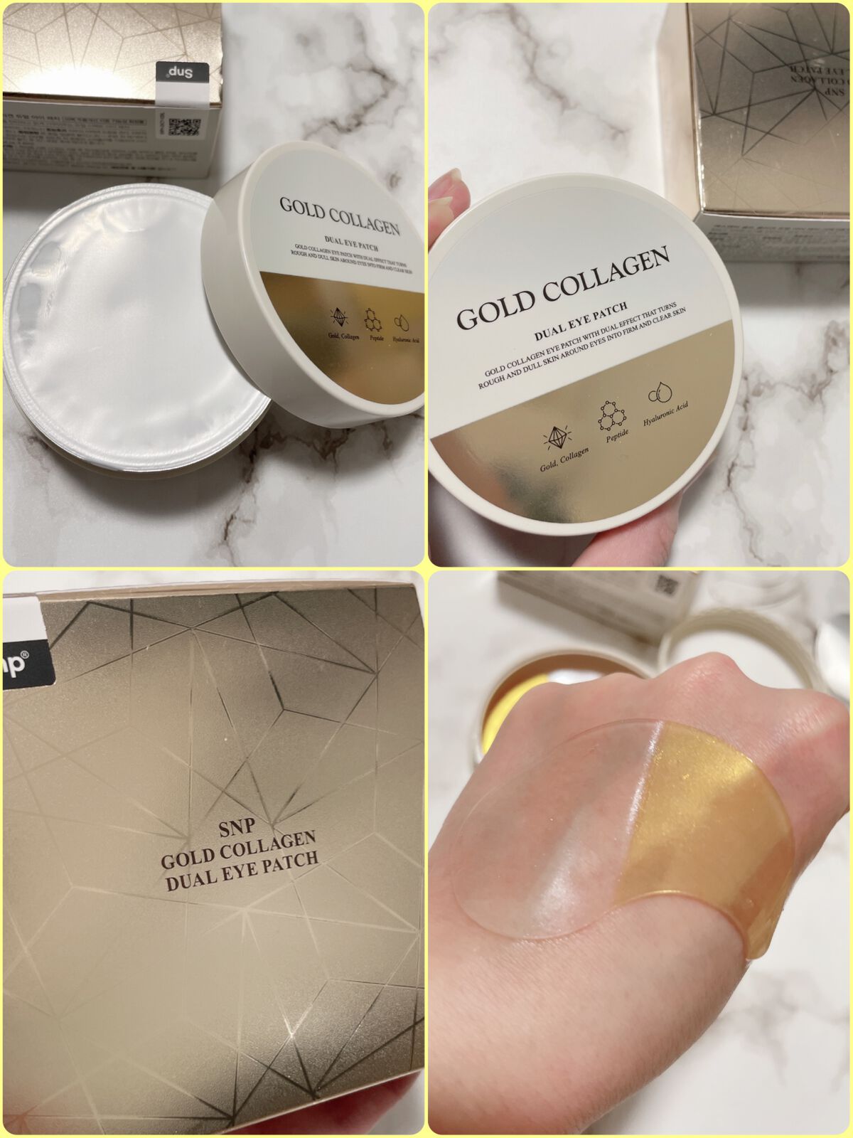 GOLD COLLAGEN DUAL EYE PATCH/SNP/アイケア・アイクリームを使ったクチコミ(2枚目)