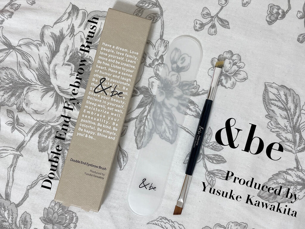 ダブルエンドアイブロウブラシ熊野筆/＆be/メイクブラシを使ったクチコミ（1枚目）