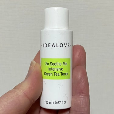 【使った商品】

IDEALOVE
So Soothe Me Intensive Green Tea Toner

【商品の特徴】

緑茶成分や肌を整える作用があるトナーです。植物エキスツボクサや4種類